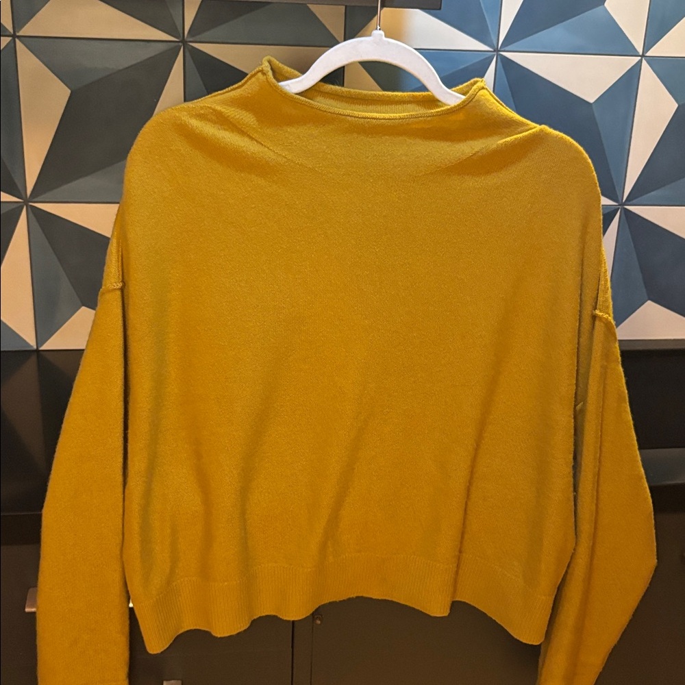 Quince Spicy Mustard Cashmere Sweater